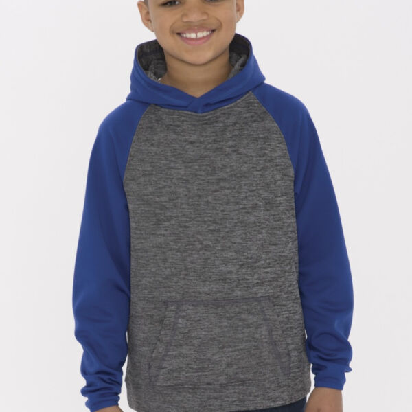 ATC DYNAMIC HEATHER FLEECE TWO TONE HOODED SWEATSHIRT Thumbnail