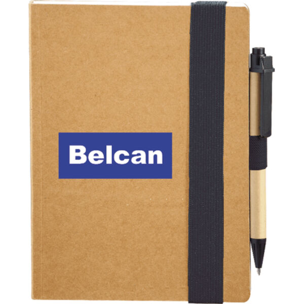 5.5"x 7" Eco Perfect Bound Notebk w/ Pen Thumbnail