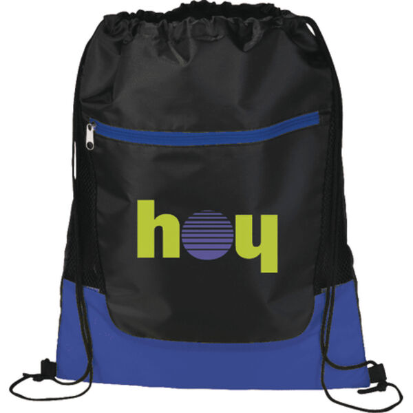 Libra Front Zipper Drawstring Bag Thumbnail